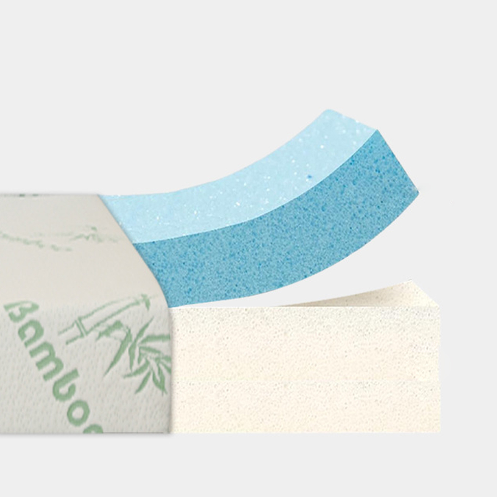 Triple-fold memory foam mattress