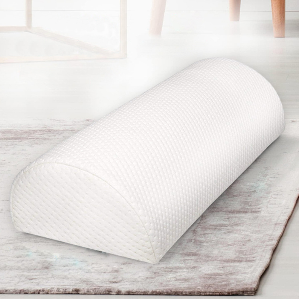 White memory foam leg pillow