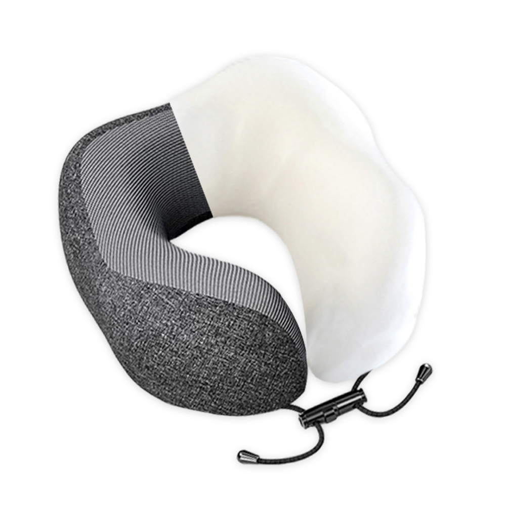 U-shaped removable memory foam neck pillow