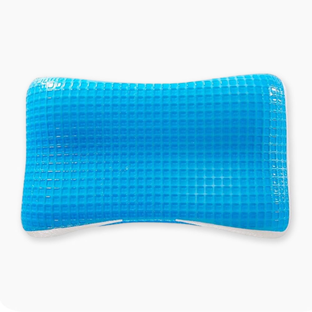 Gel memory foam side back stomach pillow