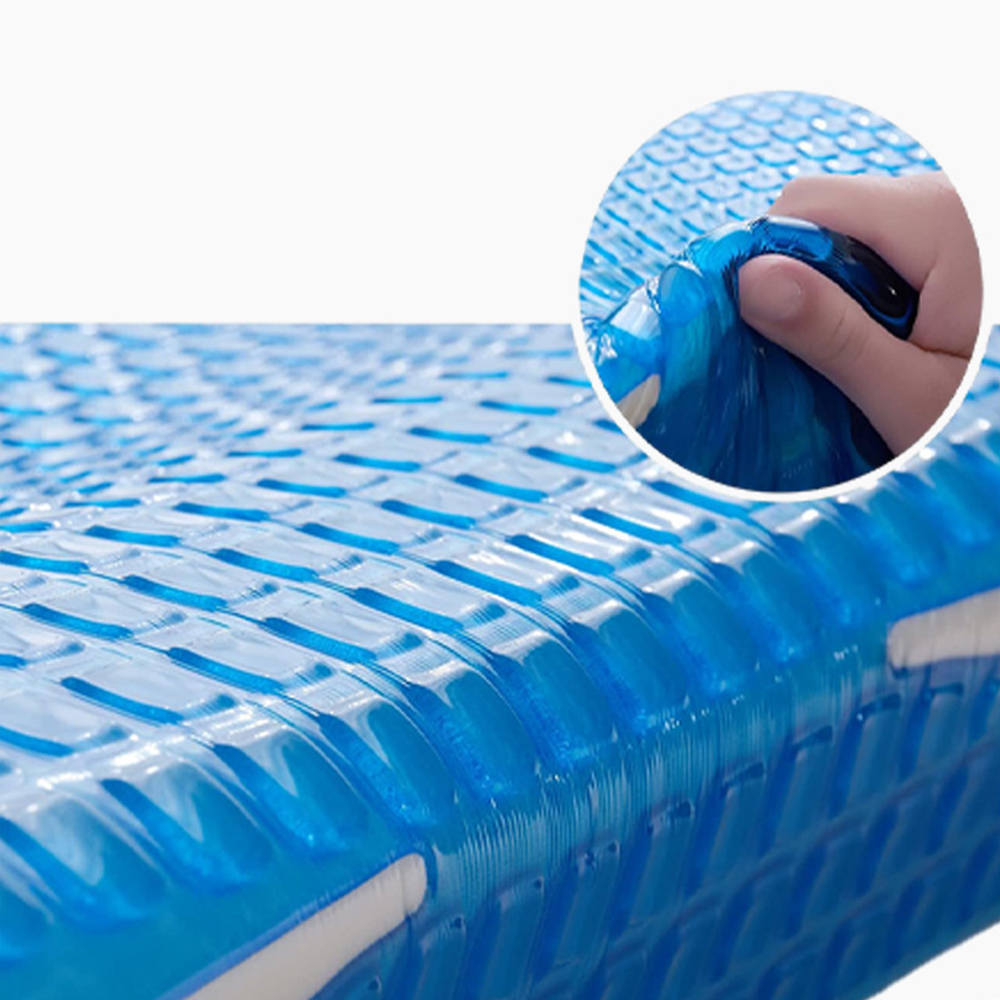 Gel memory foam side back stomach pillow