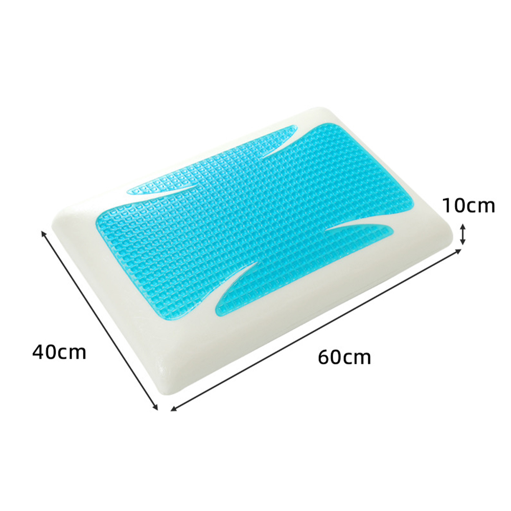Gel memory foam bun pillow