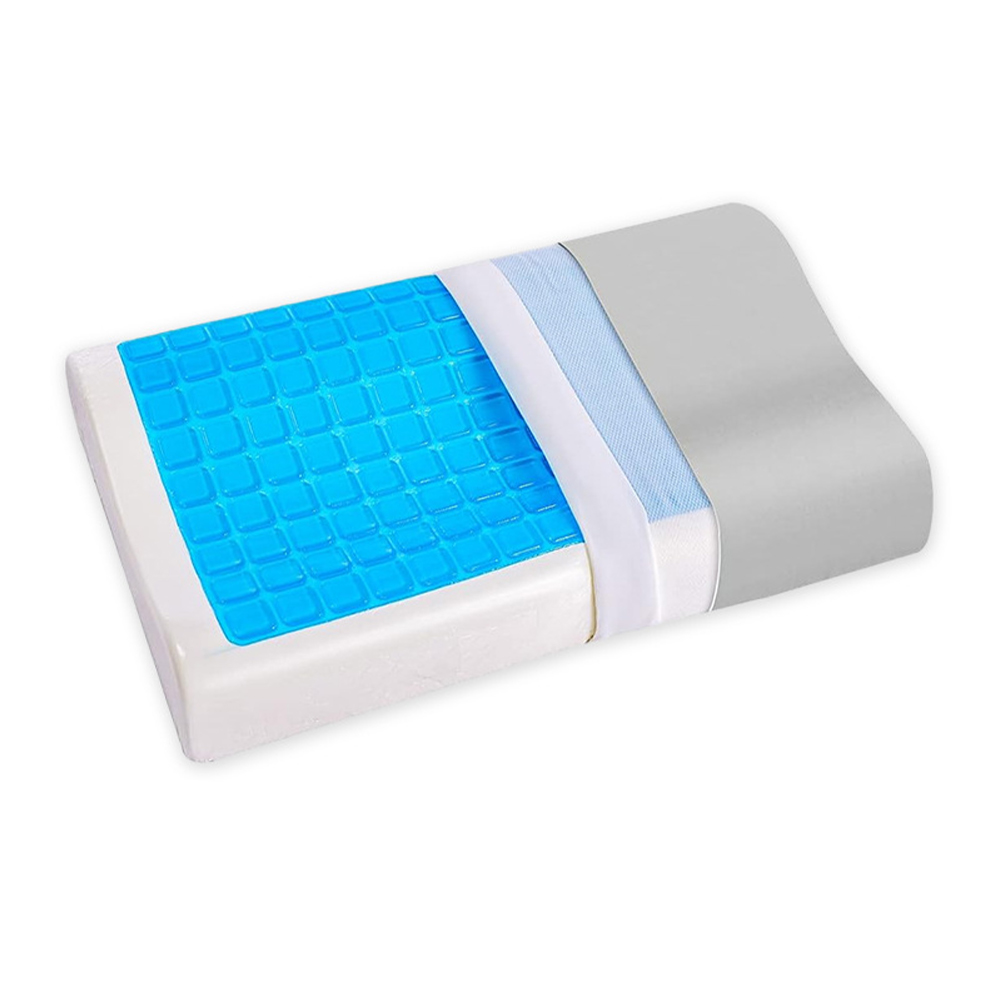 Gel memory foam pillow