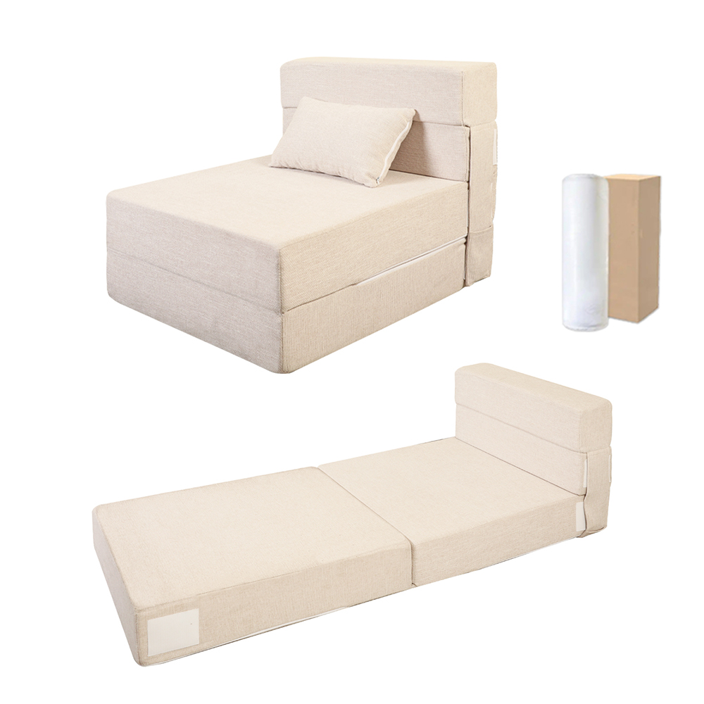 White folding sofa