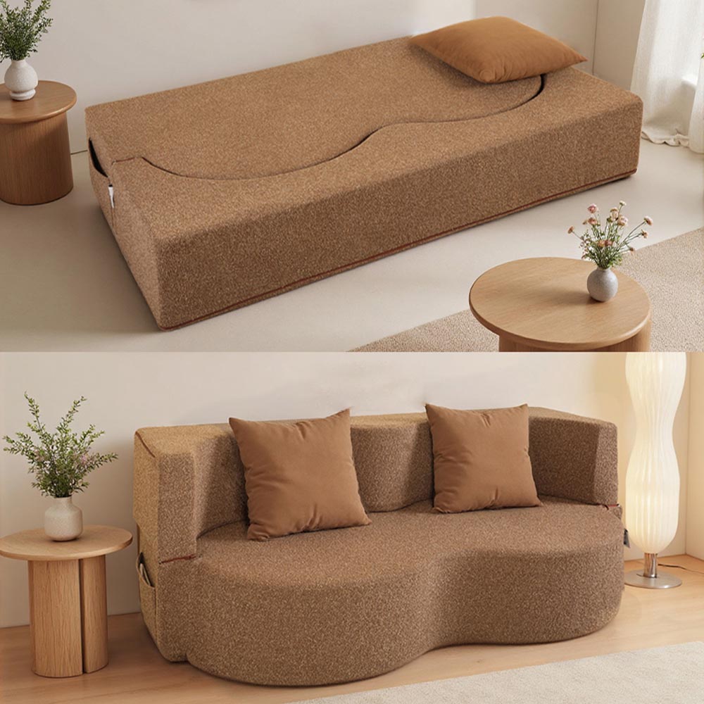 Foldable double sofa