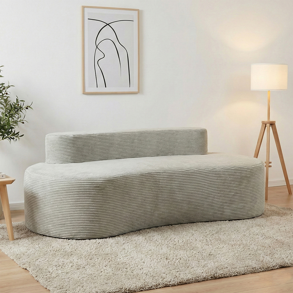Gray double sofa