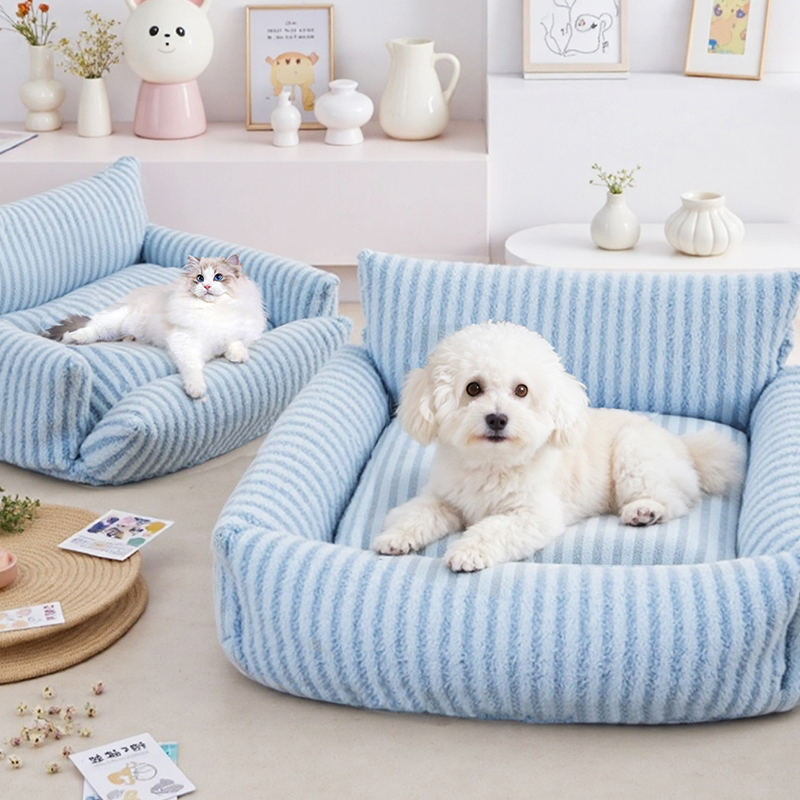 Striped Pet Bed