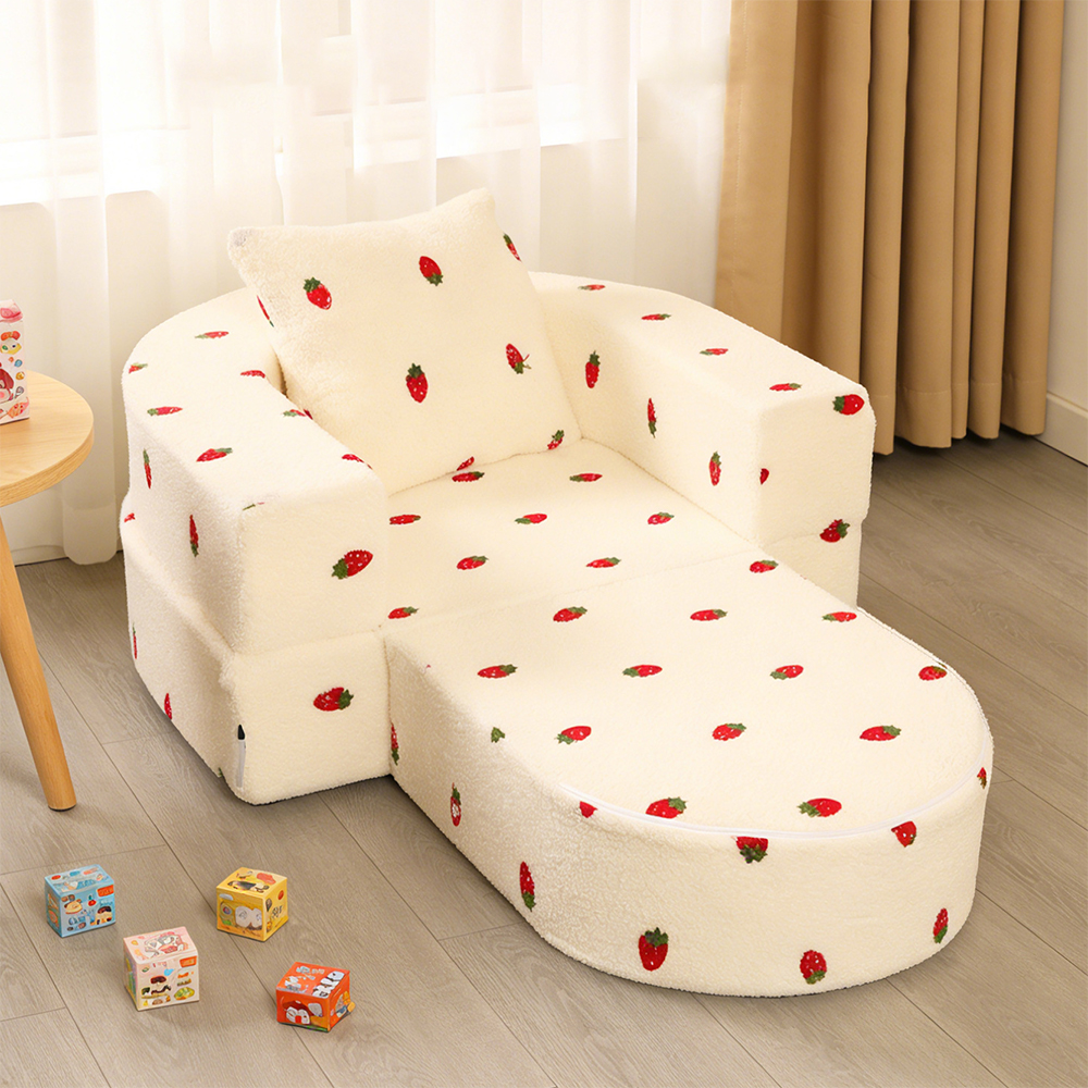 Children's foldable sofa bed