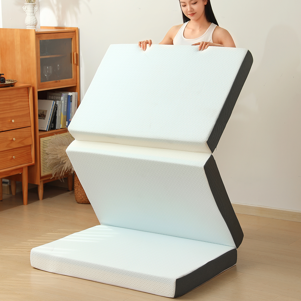 Japanese-style three-fold memory foam gel mattress