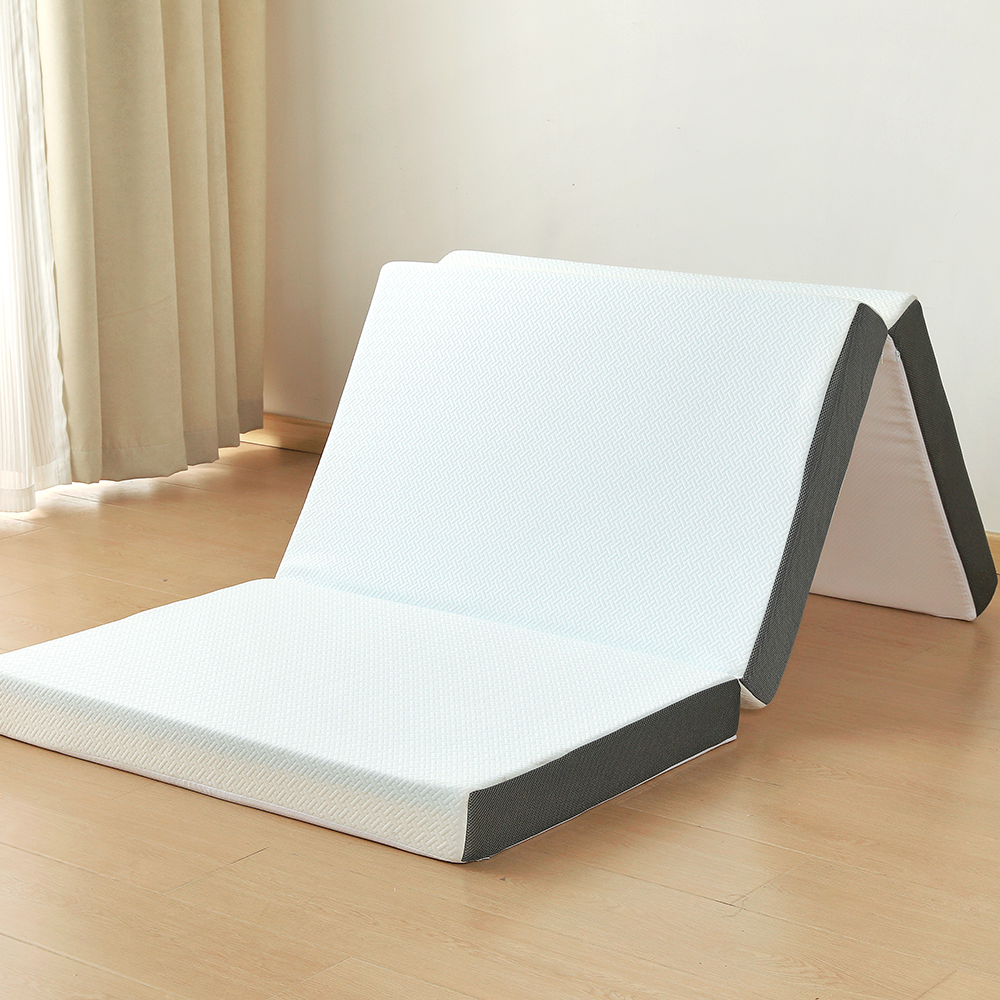 Japanese-style three-fold memory foam gel mattress